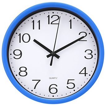 Wall Clock, Silent Non Ticking Battery Operated Modern Clocks for Home, Office, School, 8x8x1.6 Inch