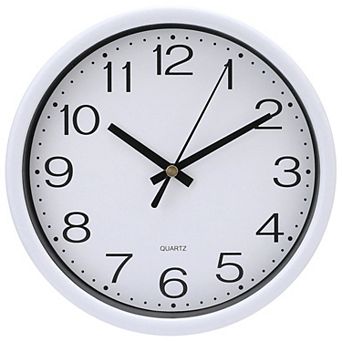 Wall Clock, Silent Non Ticking Battery Operated Modern Clocks for Home, Office, School, 8x8x1.6 Inch