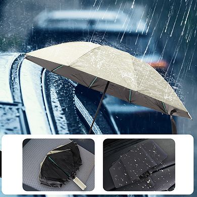 1 Set Reverse Umbrella with Cover, Portable Umbrella, Windproof Folding Inverted Umbrella