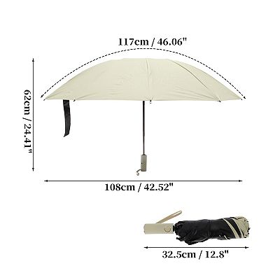 1 Set Reverse Umbrella with Cover, Portable Umbrella, Windproof Folding Inverted Umbrella