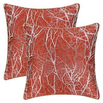 Throw Pillow Covers Set of 2 Floral Leaf Botanical Pattern Decoration Pillowcase Cushion Cover