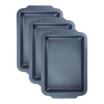 3 pc Baking Sheet Pan, Cookie Sheets for Oven Cooking, Warp Resistant Nonstick Durable Cake Pan