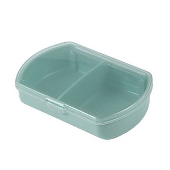 Durable 2 Compartment Pill Case for Travel 1 pc