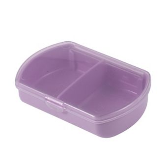 Durable 2 Compartment Pill Case for Travel 1 pc