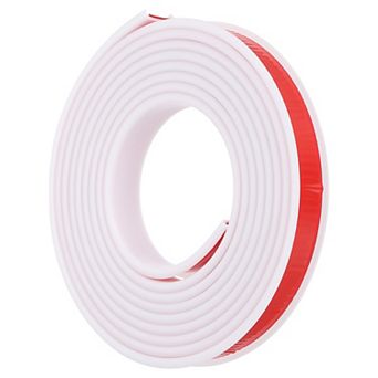TPE U-Shape Edge Banding, 13/16 Inch x 16.4ft Self Adhesive Flexible Furniture Edge Protector White