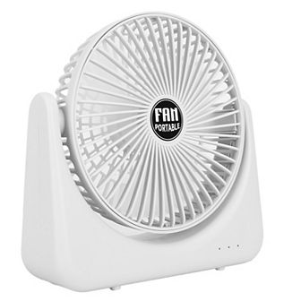 6.5 in USB Desk Fan, 2 Speeds, Quiet Tilt Cooling Fan for Office & Bedroom
