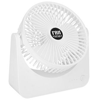 6.5 in USB Desk Fan 3 Speeds, Tilt, Quiet Table Cooling Fan for Bedroom & Office