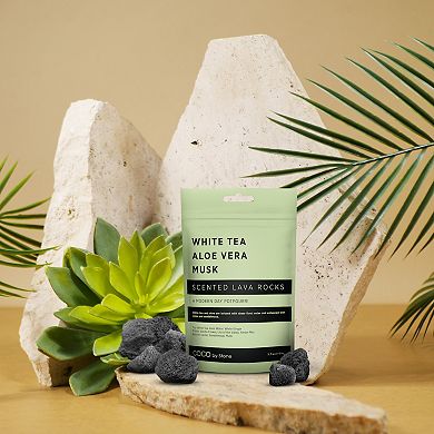 Scented Lava Rocks - White Tea, Aloe Vera, Musk