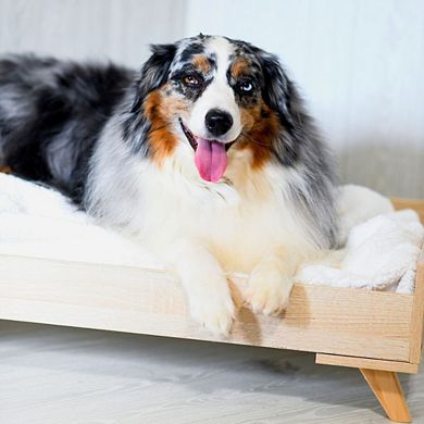 Midlee Raised Wooden Dog Bed Frame