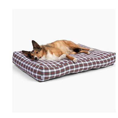 Midlee Christmas Plaid Dog Bed Cover
