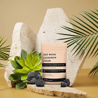 Scented Lava Rocks - Oudwood, Cardamom, Cedar