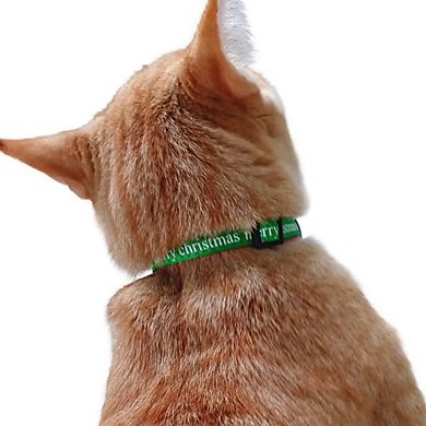 Midlee Merry Christmas Cat Collar With Safety Buckle