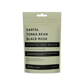 Scented Lava Rocks - Santal, Tonka Bean, Black Musk