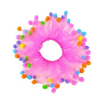 Midlee Birthday Pom Pom Dog Collar