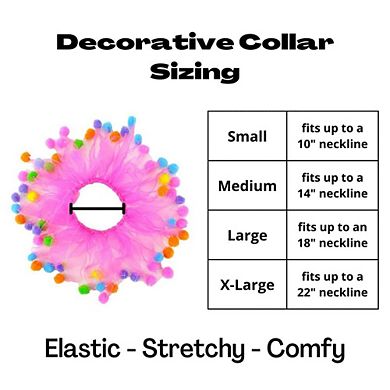 Midlee Birthday Pom Pom Dog Collar