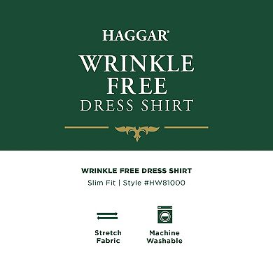 Men's Haggar® Wrinkle Free Slim Fit Dress Shirt