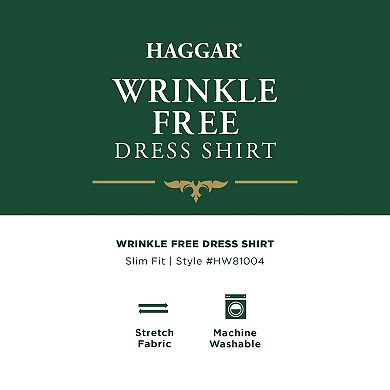 Men's Haggar® Wrinkle Free Slim Fit Dress Shirt