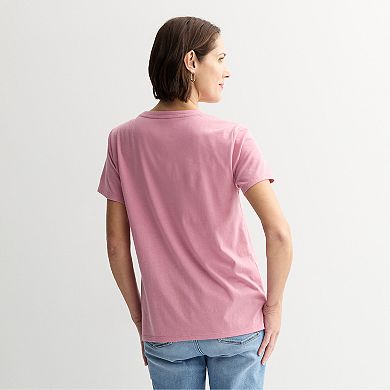 Women’s Disney's Minnie Mouse Faux Pearl Embellished Graphic Tee