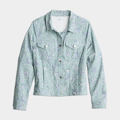 Petite Croft & Barrow® Classic Denim Jacket