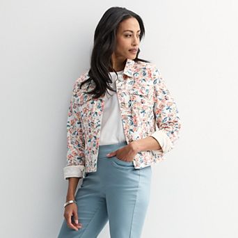 Petite Croft & Barrow® Classic Denim Jacket