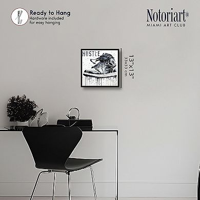 Notoriart Watercolor Drip Sneaker Canvas Print Wall Art