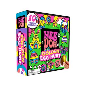 NeeDoh 10 pc Golden Egg Hunt Squishy Surprise Toy Set