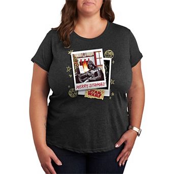 Juniors' Plus Size Star Wars Merry Sithmas Christmas Graphic Tee