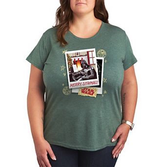 Juniors' Plus Size Star Wars Merry Sithmas Christmas Graphic Tee