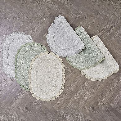 Laura Ashley Crochet Border Bath Mat