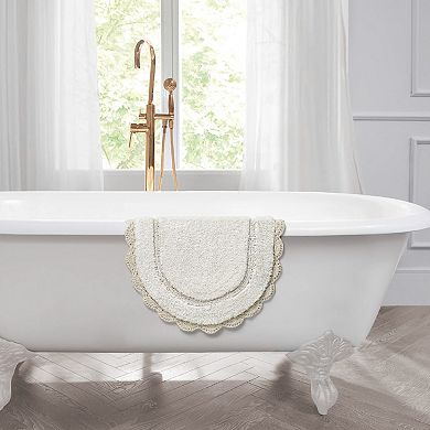 Laura Ashley Crochet Border Bath Mat