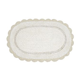 Laura Ashley Crochet Border Bath Mat