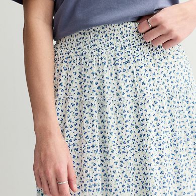 Juniors' SO® Multi Tiered Lace Maxi Skirt