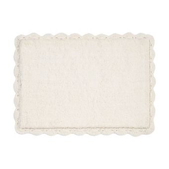 Laura Ashley Crochet Border Bath Mat