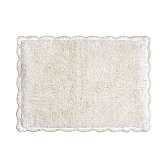 Laura Ashley Crochet Border Bath Mat