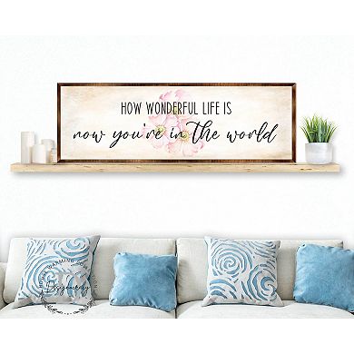 What a Wonderful Life - Wooden Motivational Decor - Rustic art - Wall art - Nursery Décor