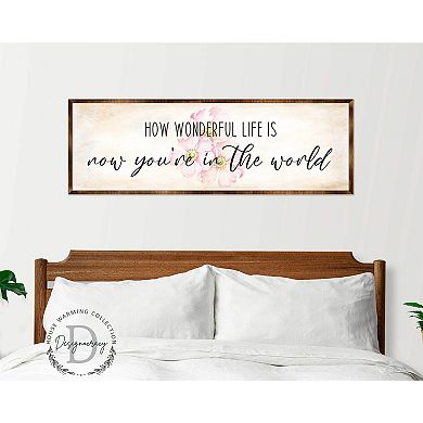What a Wonderful Life - Wooden Motivational Decor - Rustic art - Wall art - Nursery Décor