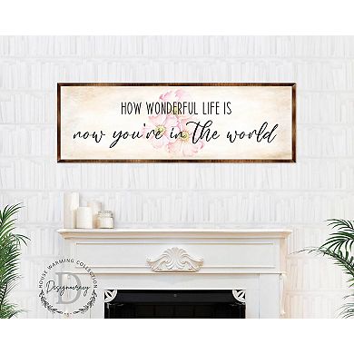 What a Wonderful Life - Wooden Motivational Decor - Rustic art - Wall art - Nursery Décor