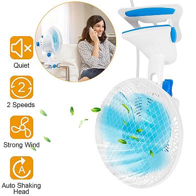 4Pcs Fly Repellent Fan Battery Powered Bug Deterrent for Table Food BBQ Picnic Camping Party