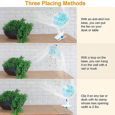 4Pcs Fly Repellent Fan Battery Powered Bug Deterrent for Table Food BBQ Picnic Camping Party