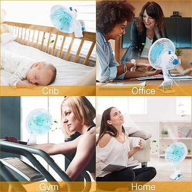4Pcs Fly Repellent Fan Battery Powered Bug Deterrent for Table Food BBQ Picnic Camping Party