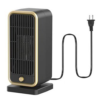 500W Portable Electric Space Heater Ceramic Fast Heat with Overheat & Tip-Over Protection