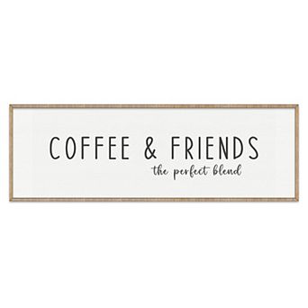 Coffee & Friends the Perfect Blend - Wooden Coffee shop decor - Farmhouse decor - Wooden Wall art
