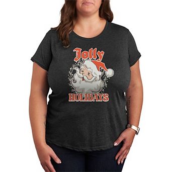 Juniors' Plus Size Jolly Holidays Graphic Tee