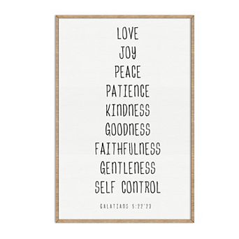 Love Joy Peace - Fruit of the Spirit - Verse Wall Decor - Contemporary Decor -Wooden Script Wall Art