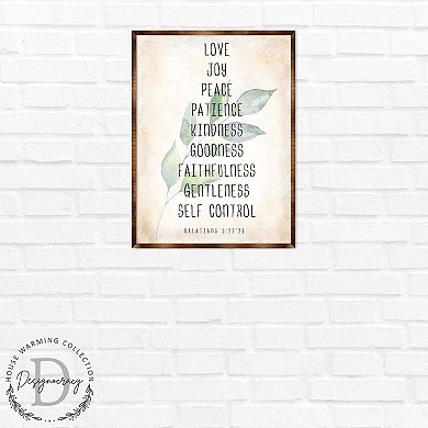 Love Joy Peace - Fruit of the Spirit - Verse Wall Decor - Contemporary Decor -Wooden Script Wall Art