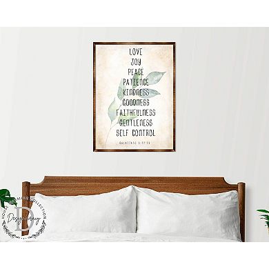 Love Joy Peace - Fruit of the Spirit - Verse Wall Decor - Contemporary Decor -Wooden Script Wall Art