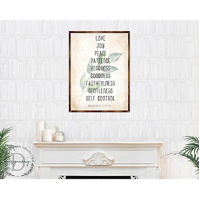Love Joy Peace - Fruit of the Spirit - Verse Wall Decor - Contemporary Decor -Wooden Script Wall Art