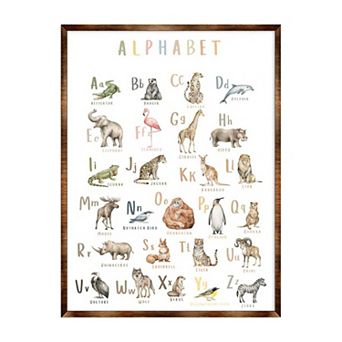 Animal Alphabet Art - Wooden Educational Art - Wall Decor - Homeschool Decor - Classroom Décor