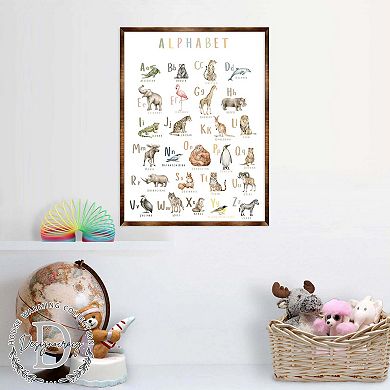 Animal Alphabet Art - Wooden Educational Art - Wall Decor - Homeschool Decor - Classroom Décor