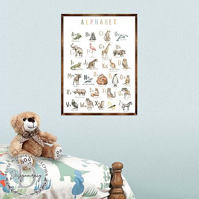 Animal Alphabet Art - Wooden Educational Art - Wall Decor - Homeschool Decor - Classroom Décor